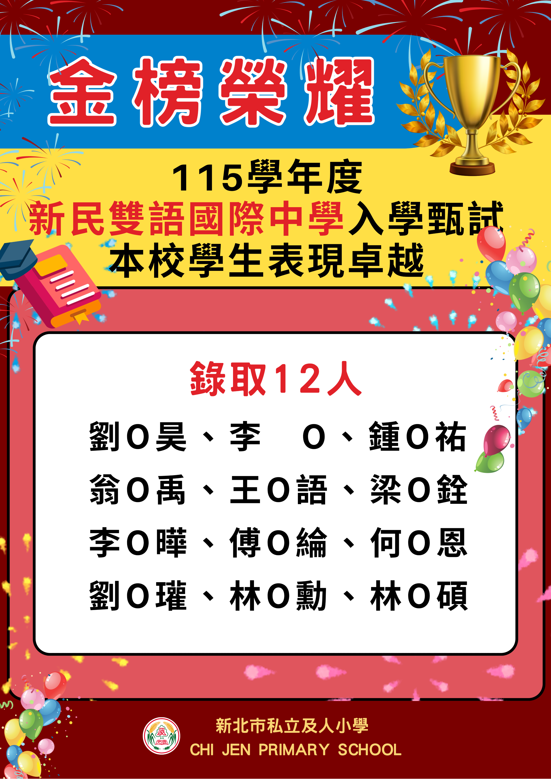 升新民雙語國際中學表現優異